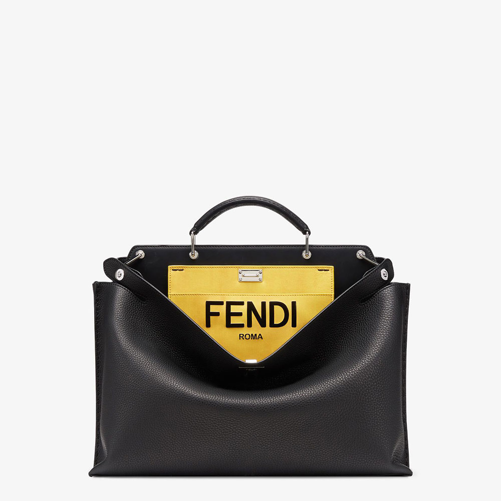 Fendi Peekaboo Essential Black Leather Bag 7VA476 ADM7 F0R2A