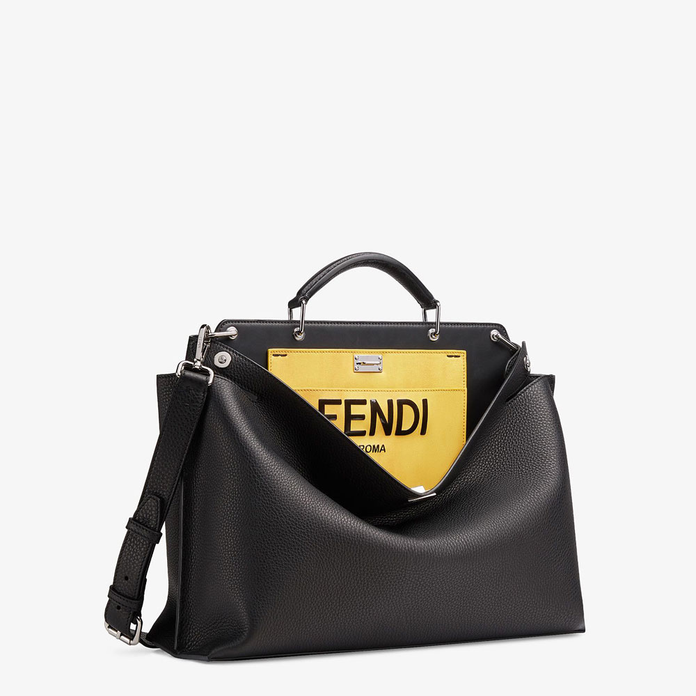 Fendi Peekaboo Essential Black Leather Bag 7VA476 ADM7 F0R2A - Photo-2