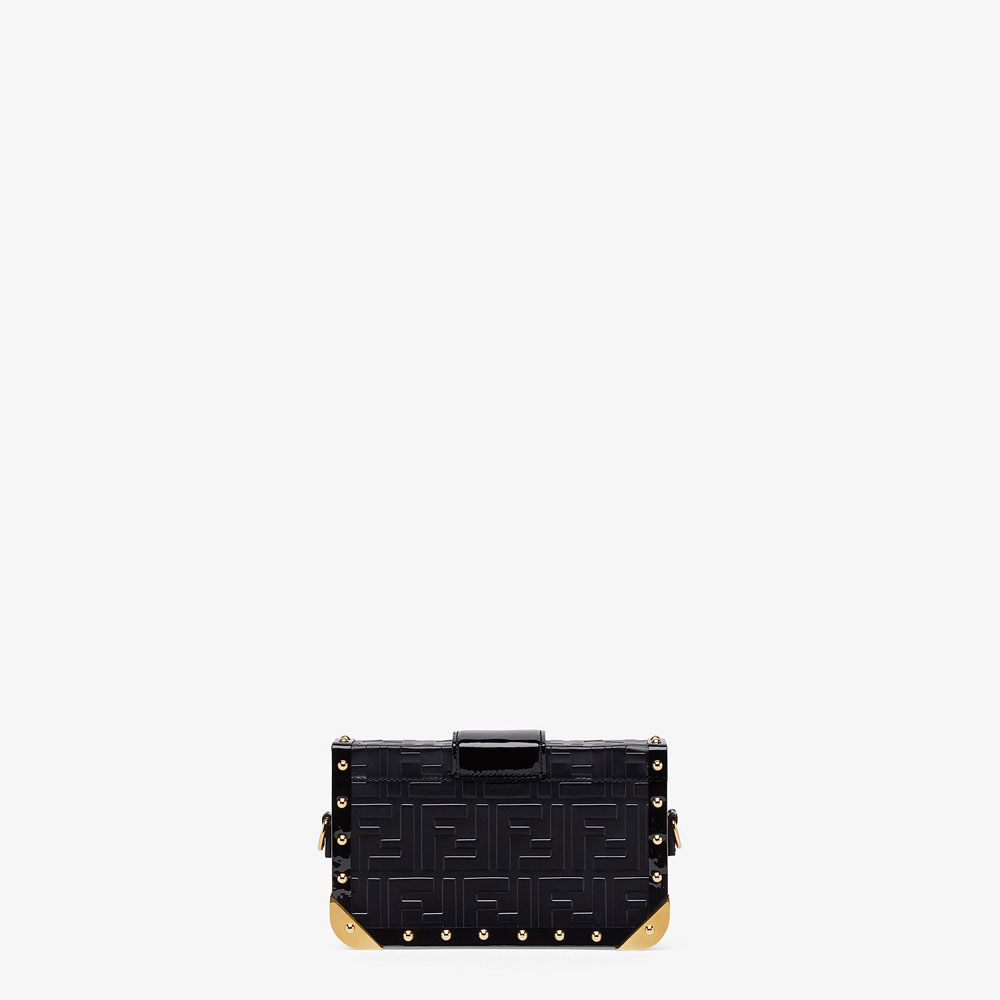 Fendi Baguette Trunk Mini Black Leather Bag 7VA507 A8V2 F0KUR - Photo-3