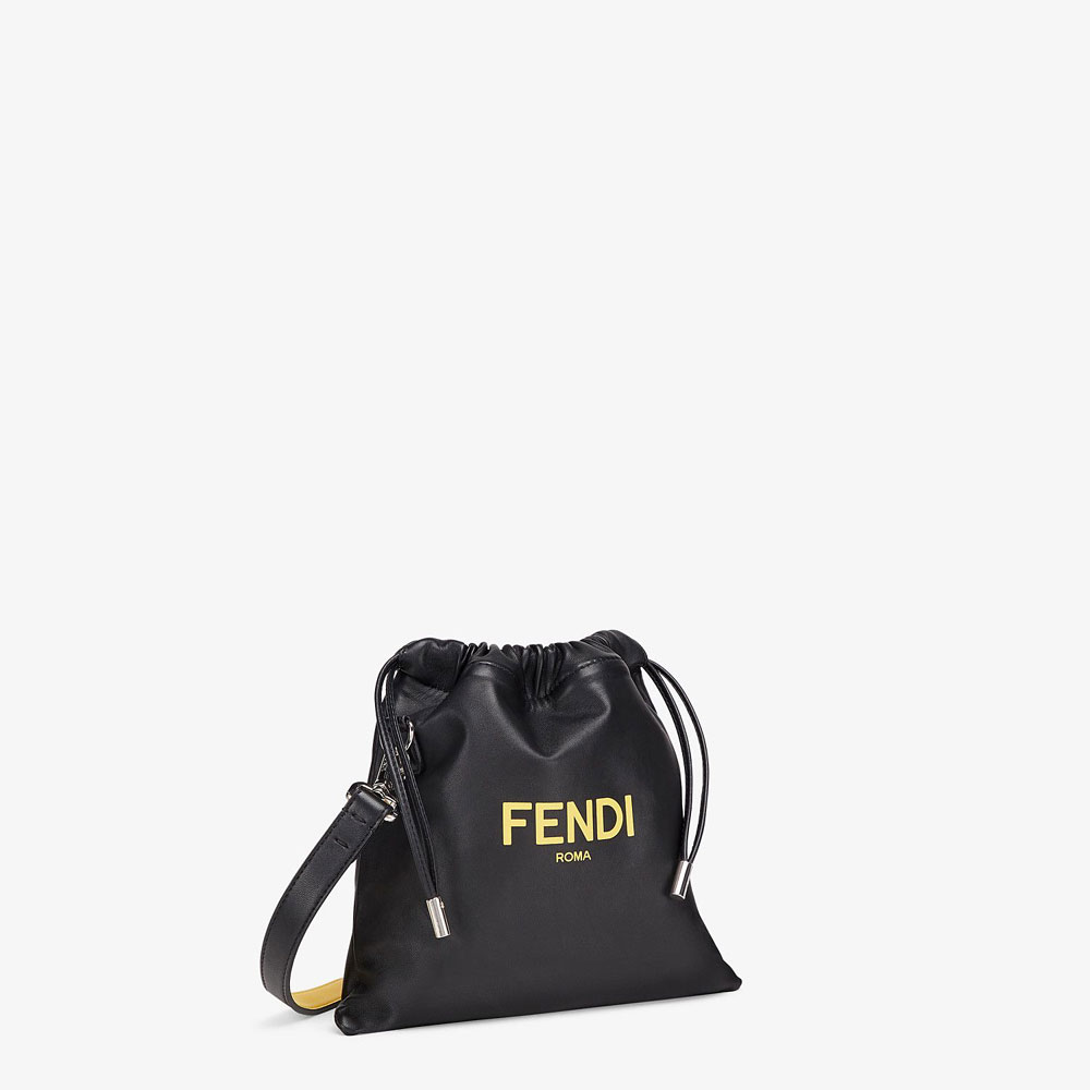 Fendi Pack Small Pouch Black Nappa Leather Bag 7VA510 ADM9 F0R2A - Photo-2