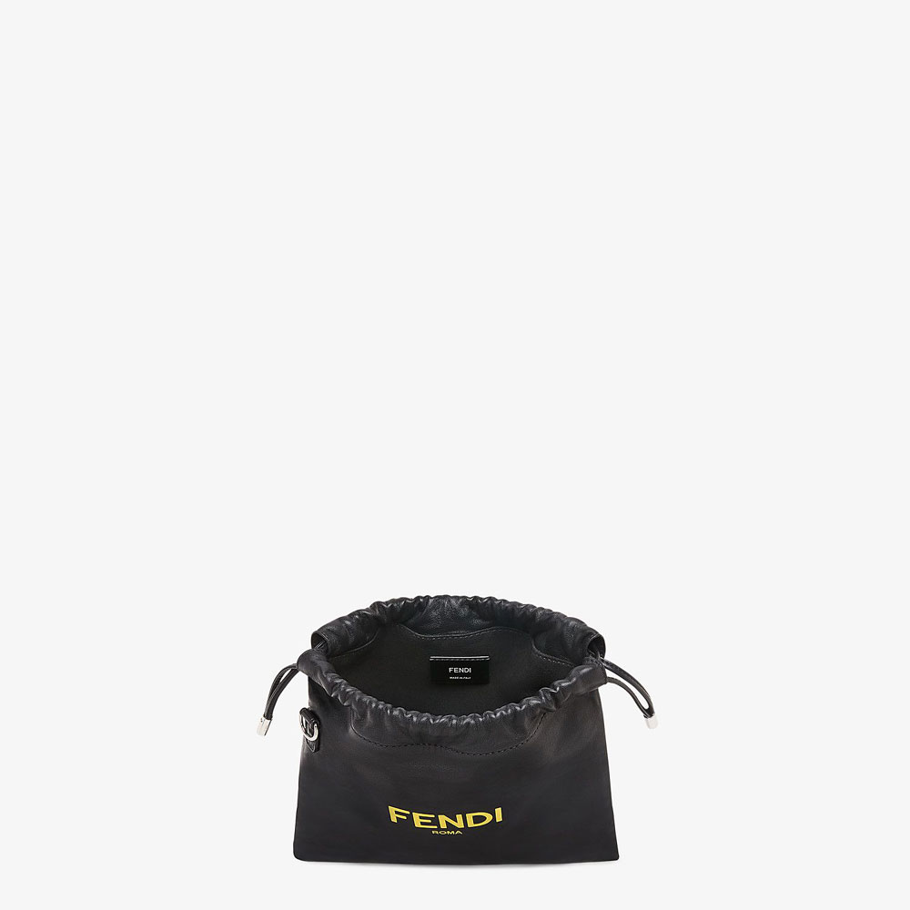 Fendi Pack Small Pouch Black Nappa Leather Bag 7VA510 ADM9 F0R2A - Photo-4