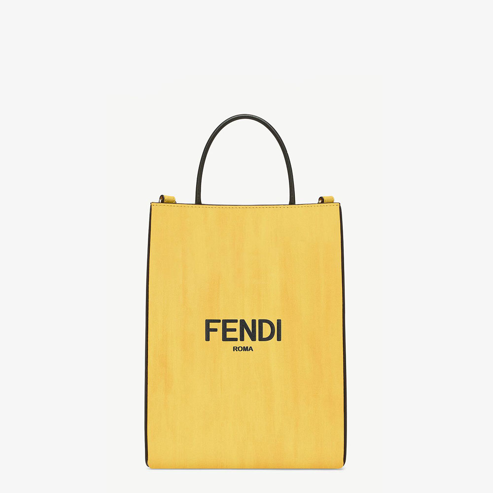 Fendi Pack Small Shopping Bag Yellow Leather Bag 7VA512 ADP6 F1CIA