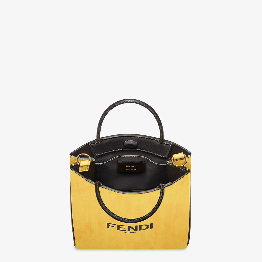 Fendi Pack Small Shopping Bag Yellow Leather Bag 7VA512 ADP6 F1CIA - Photo-4