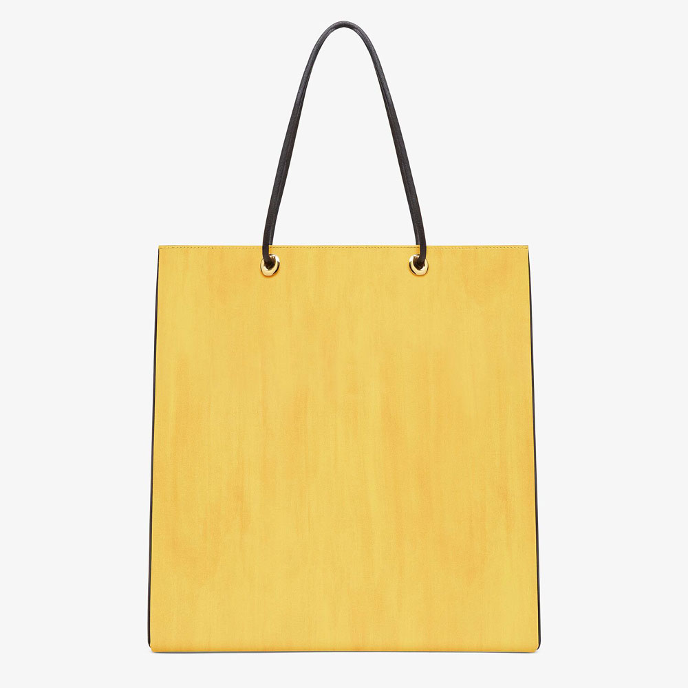 Fendi Pack Shopping Bag Medium Yellow Leather Bag 7VA513 ADP6 F1CIA - Photo-3