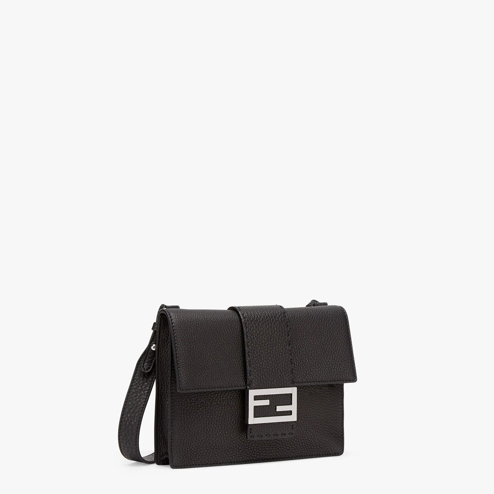 Fendi Flat Baguette Black leather bag 7VA524ADYWF0GXN - Photo-2