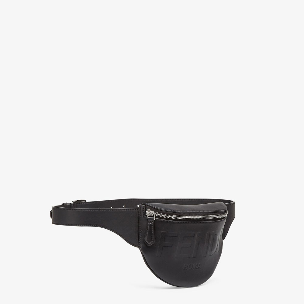 Fendi Black Leather Belt Bag 7VA525 AFBF F0GXN - Photo-2
