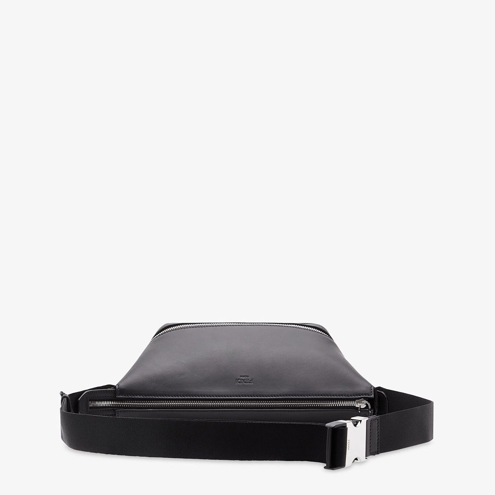 Fendi Black Leather Belt Bag 7VA526 AFSR F0GXN - Photo-4
