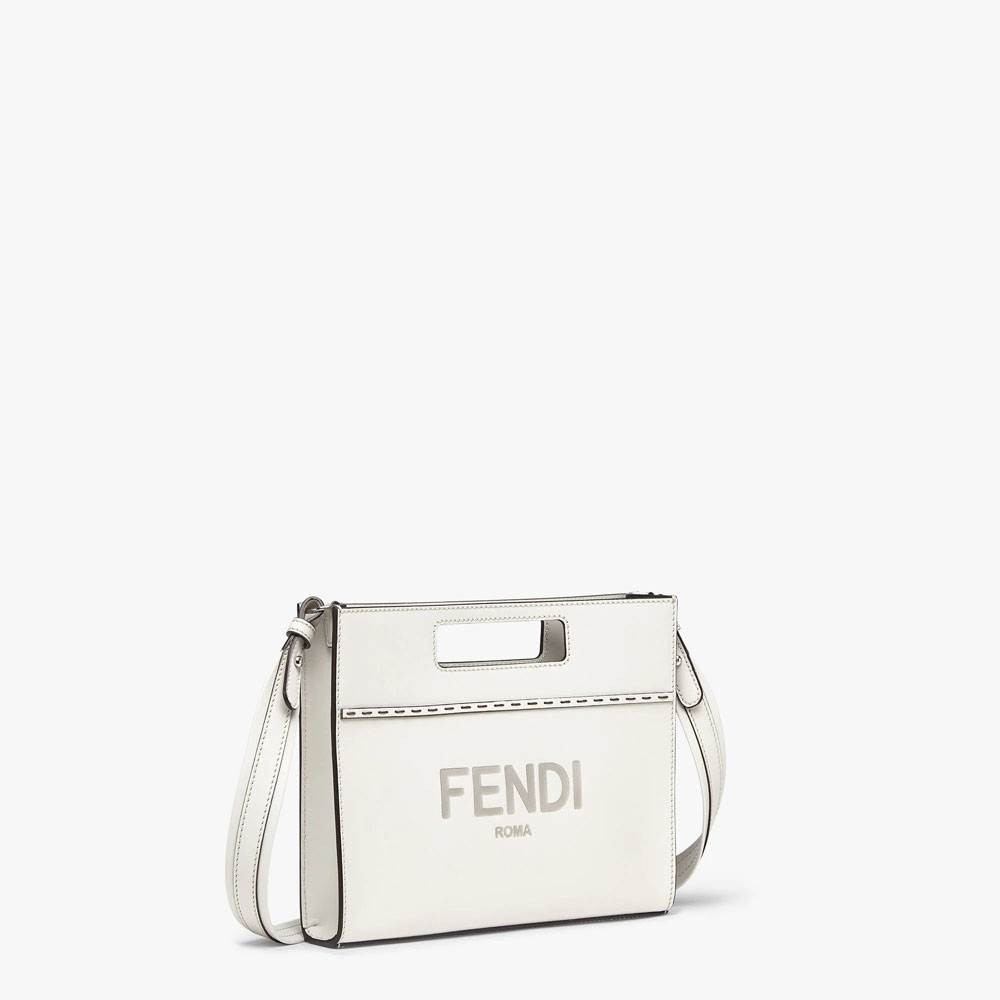 Fendi Mini Shopper Light grey leather shopper 7VA547AC9LF1H33 - Photo-2