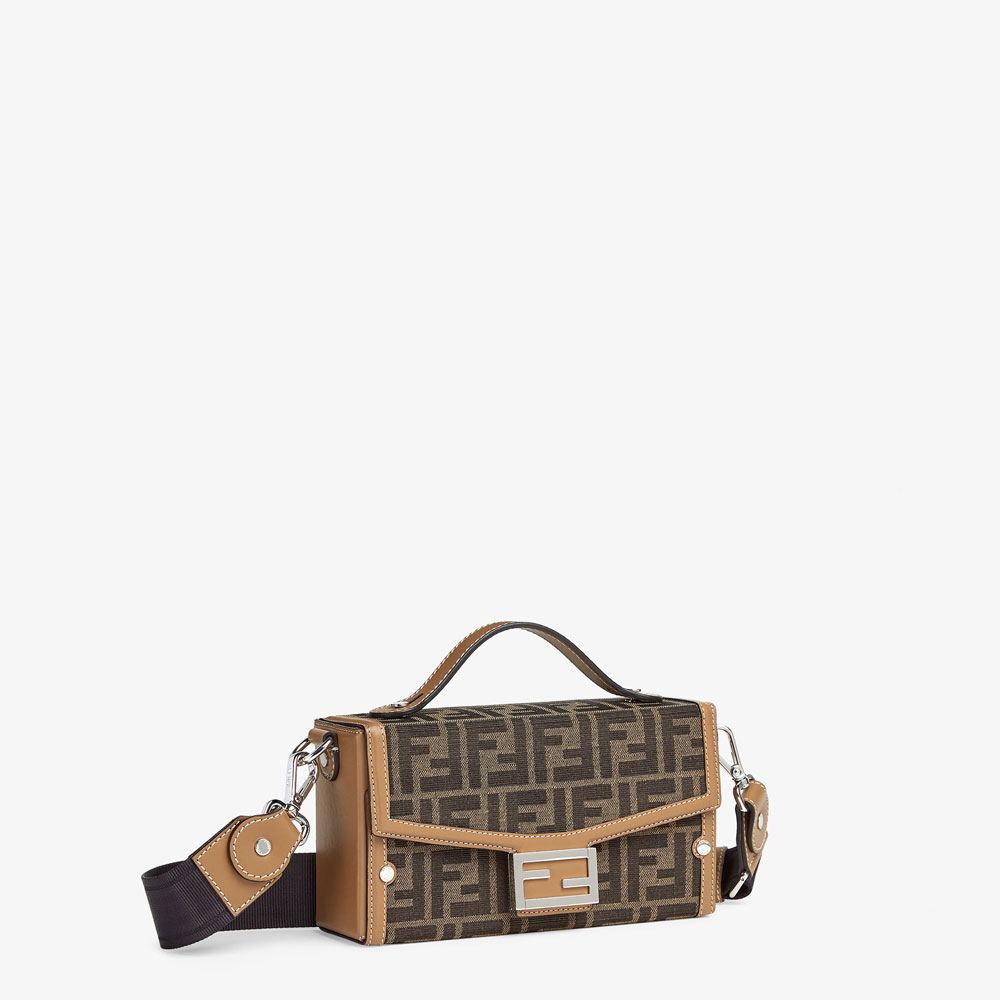 Fendi Soft Trunk Baguette FF jacquard fabric bag 7VA565AFBVF1HRM - Photo-2