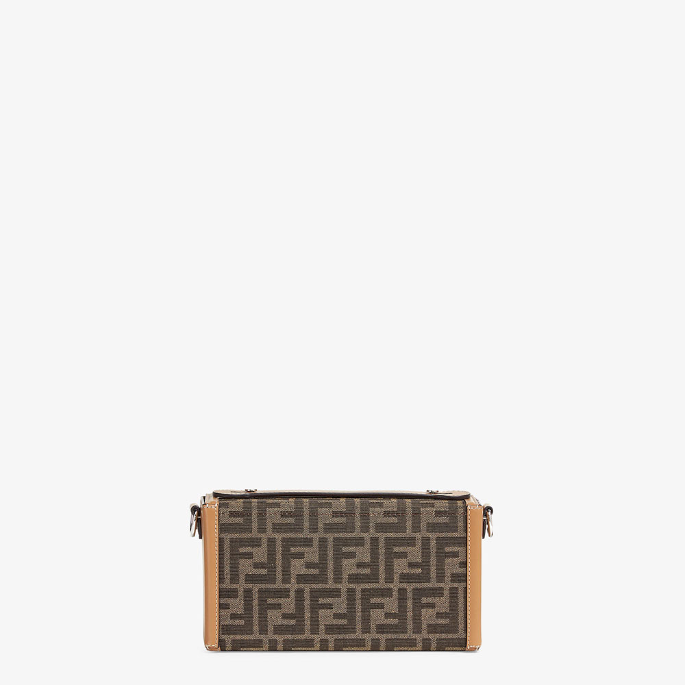 Fendi Soft Trunk Baguette FF jacquard fabric bag 7VA565AFBVF1HRM - Photo-3