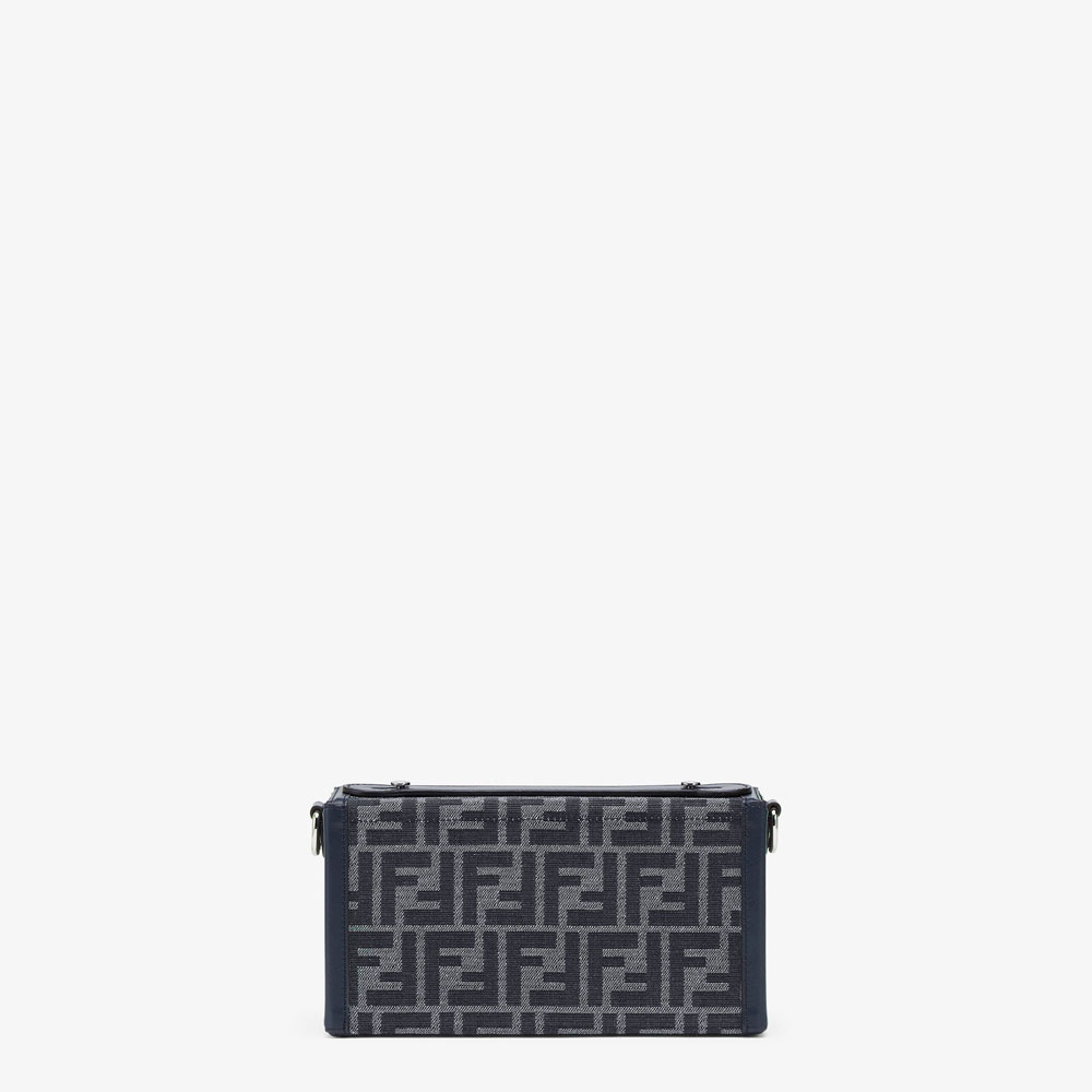 Fendi Soft Trunk Baguette FF jacquard bag 7VA565AG0MF1O97 - Photo-3