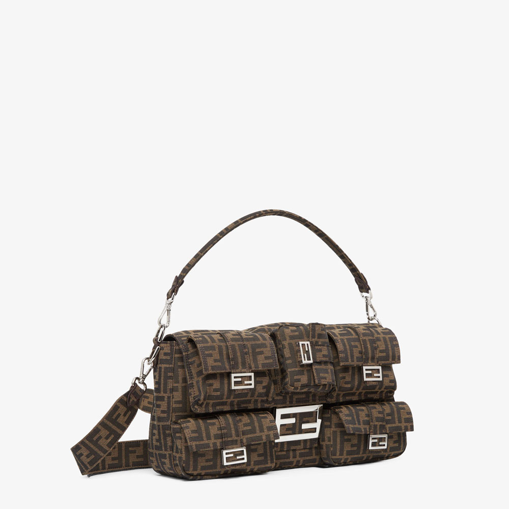 Fendi Maxi Multipocket Baguette FF jacquard bag 7VA623AKBIF0TPN - Photo-2