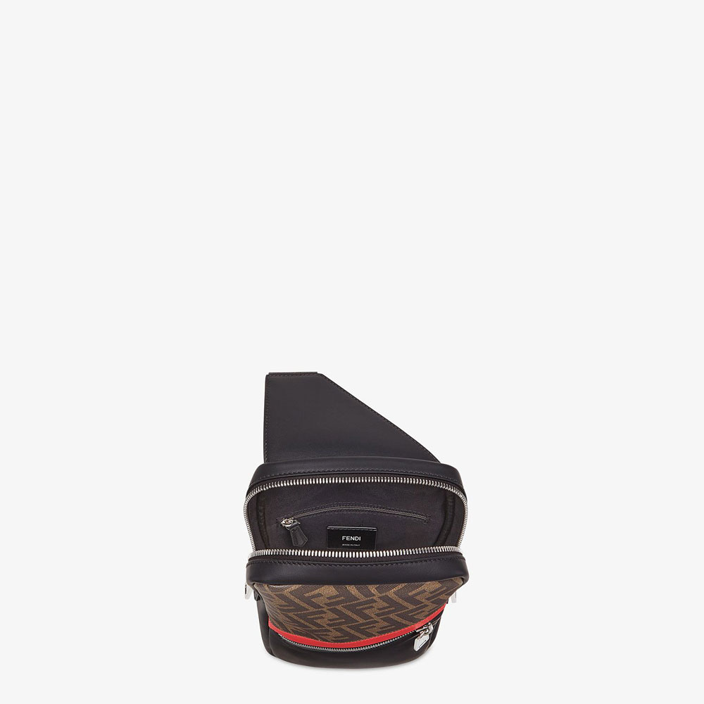 Fendi Belt Bag One Shoulder Backpack In Fabric 7VZ033 A9XS F19P9 - Photo-4