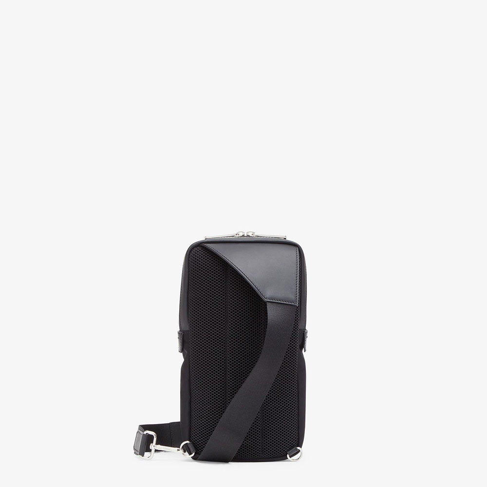 Fendi Belt Bag Black Calf One Shoulder Backpack 7VZ033 A9ZB F0R2A - Photo-3