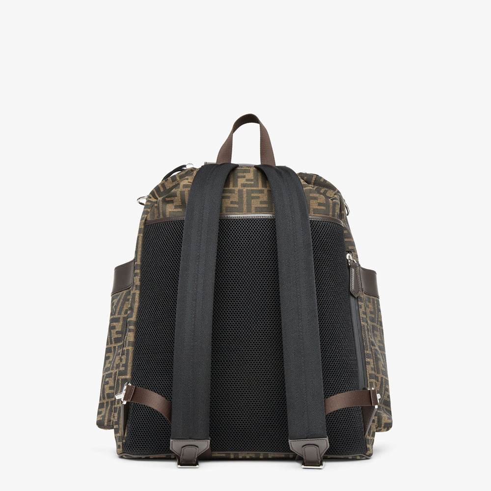 Fendi Strike Large FF jacquard fabric backpack 7VZ056AG0MF19KW - Photo-3