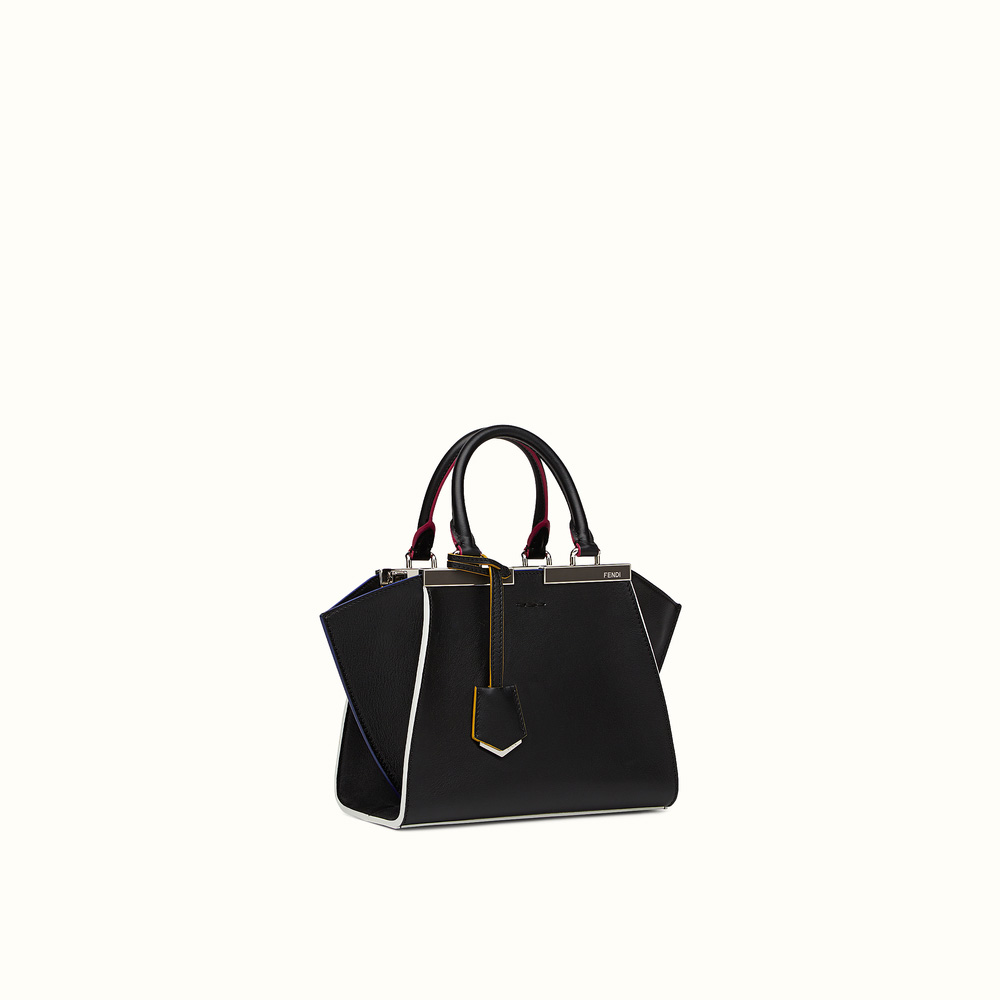 Fendi mini 3jours black leather handbag 8BH3335C3F0GXN - Photo-2