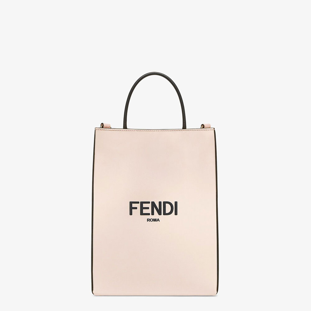 Fendi Pack Small Shopping Bag Pink Leather Bag 8BH382 ADP6 F1CN7