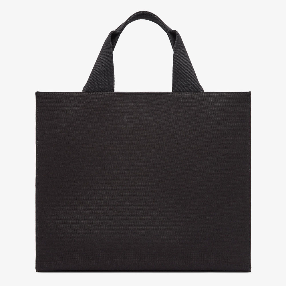 Fendi Small Shopping Bag Fendace Embroidered black 8BH395AJIAF0FQV - Photo-3