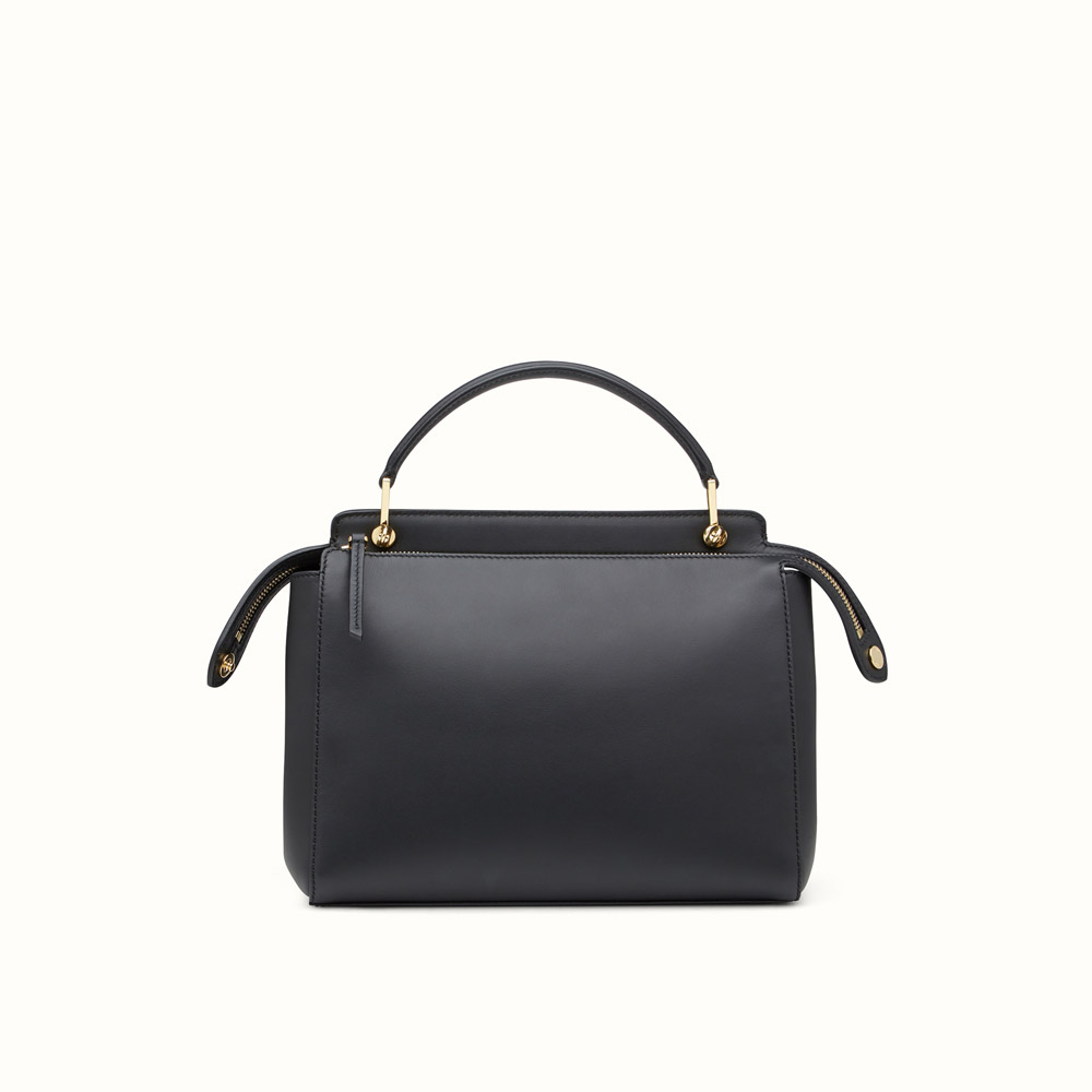 Fendi dotcom gold edition black leather handbag and clutch bag 8BN293SGMF0KUR - Photo-3