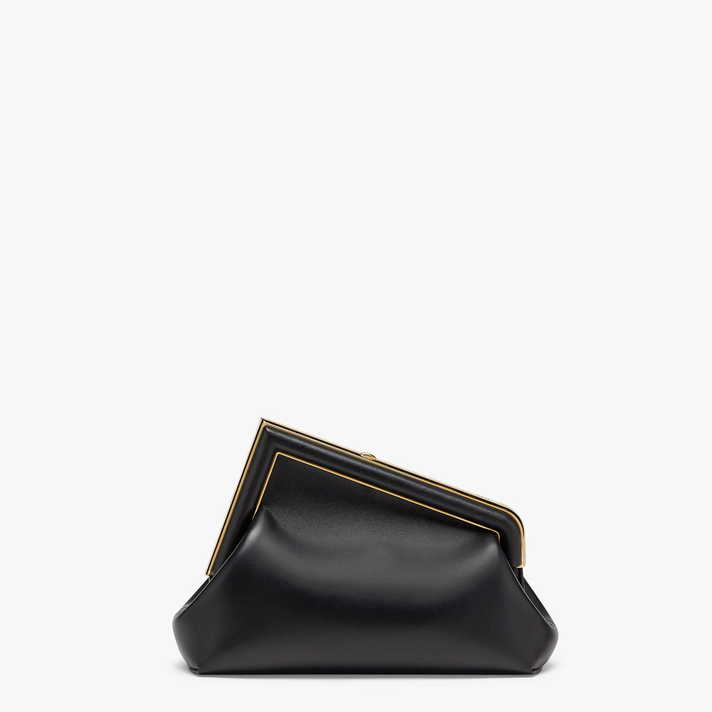 Fendi First Small Black leather bag 8BP129ABVEF0KUR - Photo-3