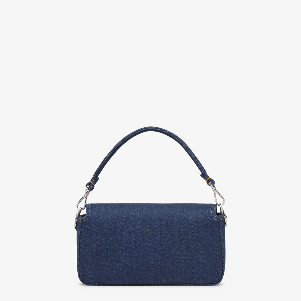 Fendi Baguette Re-Edition bag in blue denim 8BR600AL9WF0KR1 - Photo-2