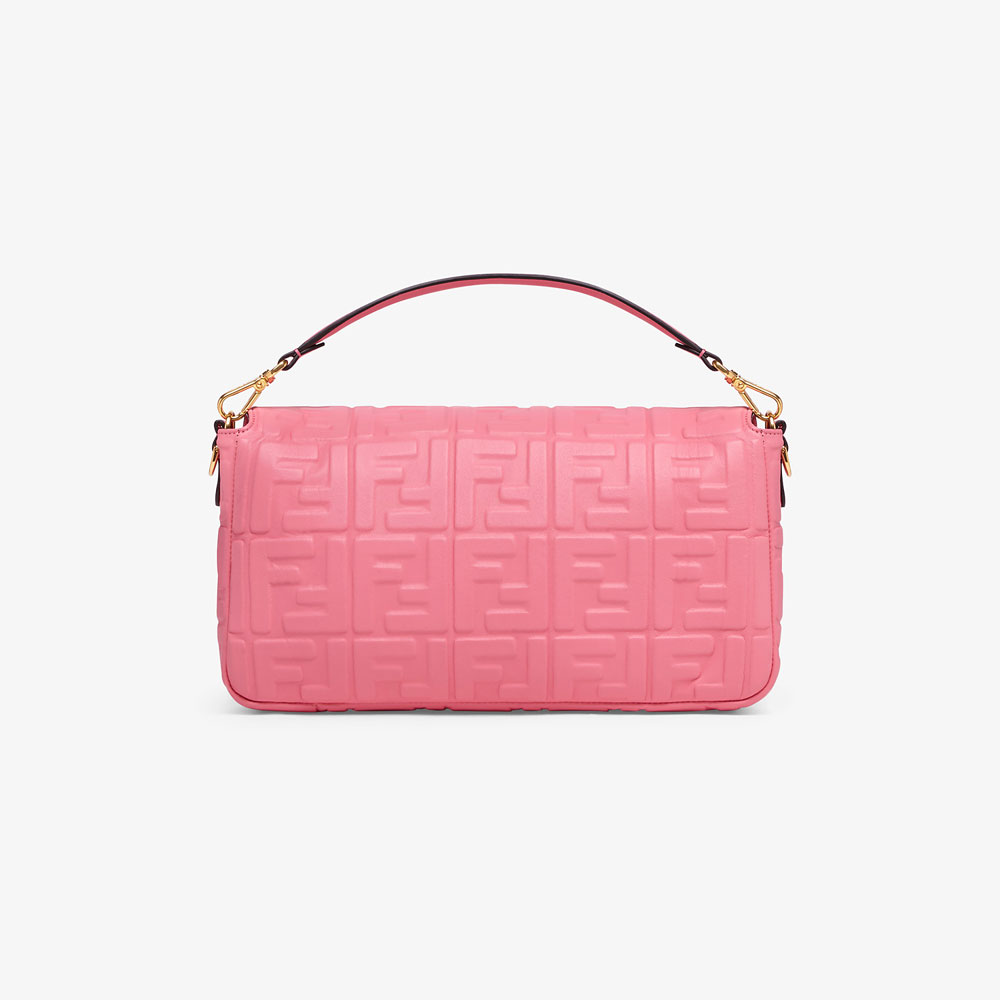 Fendi Baguette Large Pink leather bag 8BR771 A72V F170V - Photo-3