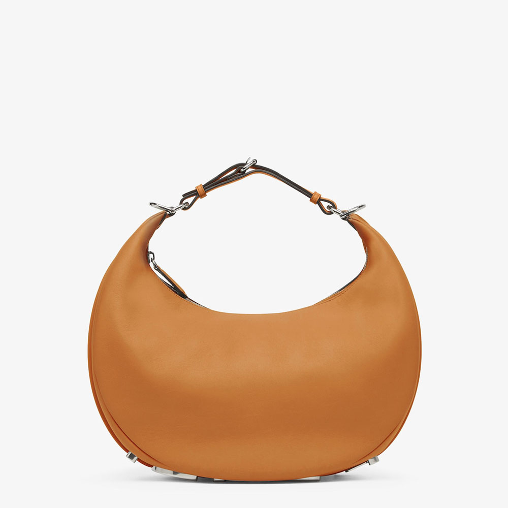 Fendigraphy Medium Brown leather bag 8BR799A5DYF1L2Q