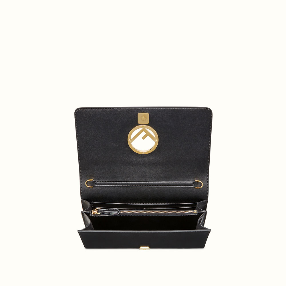 Fendi Wallet ON CHAIN WITH LOGO Black leather Mini bag 8BS004A0KKF0KUR - Photo-4