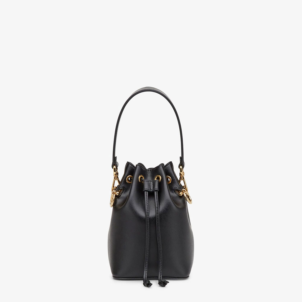 Fendi Mon Tresor Black Leather Mini Bag 8BS010 A0KK F0KUR