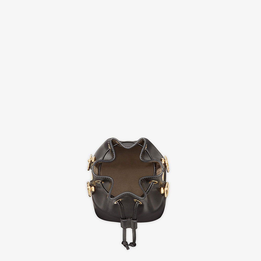 Fendi Mon Tresor Black Leather Mini Bag 8BS010 A0KK F0KUR - Photo-4