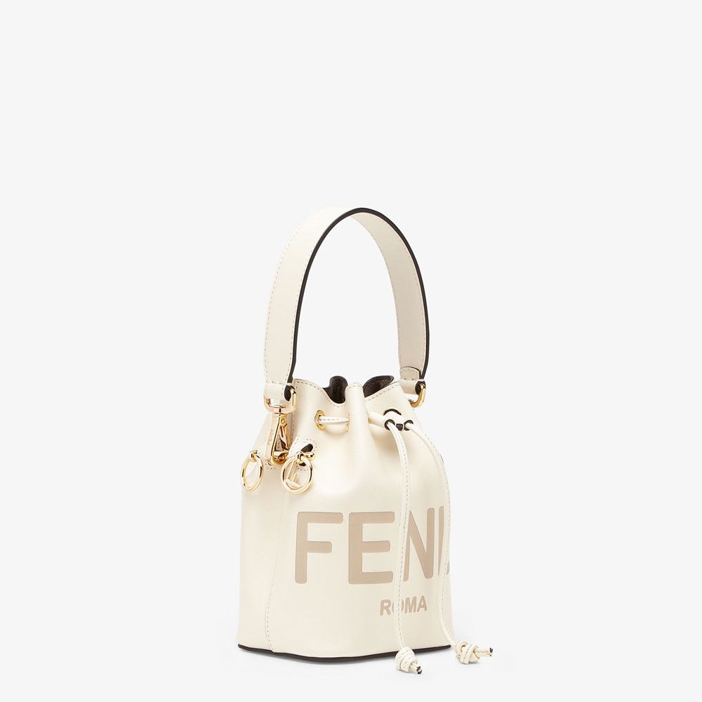 Fendi Mon Tresor White Leather Mini Bag 8BS010 AC9L F0K7E - Photo-3