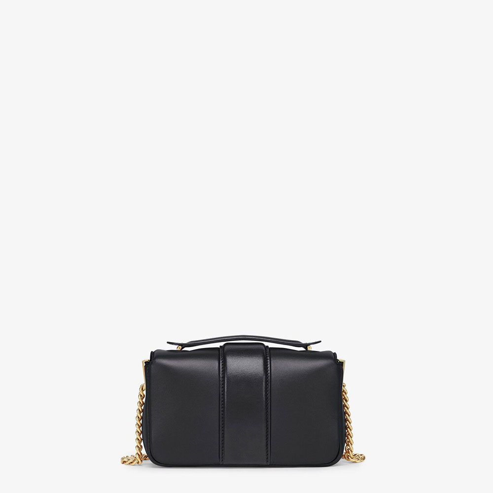 Fendi Mini Baguette Chain Black Nappa Leather Bag 8BS045 ACNX F15ZW - Photo-3