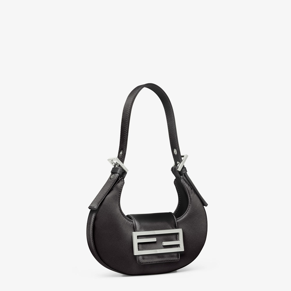 Fendi Mini Cookie Black satin mini bag 8BS065AMCPF0GXN - Photo-2
