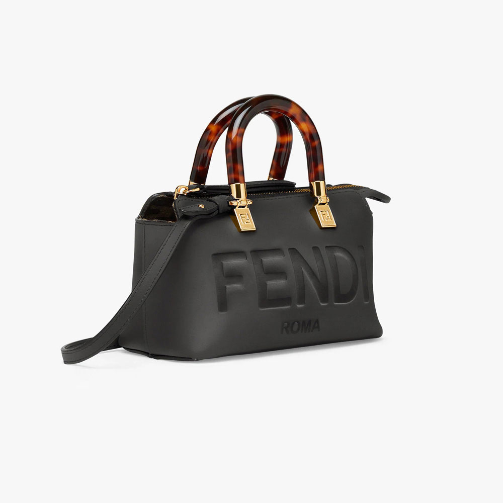 Fendi by the way Small Boston bag black leather 8BS067ABVLF0KUR - Photo-2