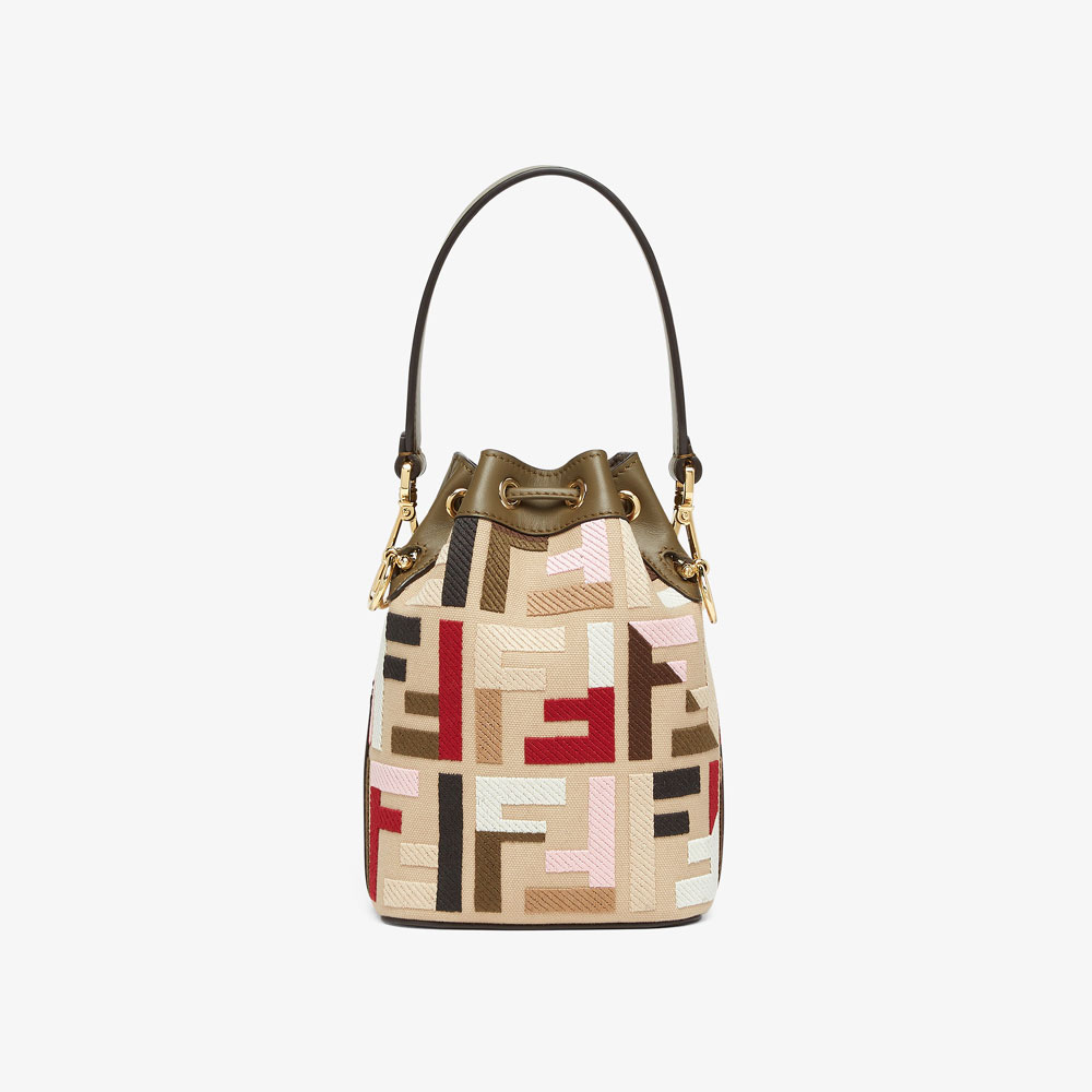 Fendi Mon Tresor Multicolor canvas mini bag 8BS093 AOW2 F1Q6O - Photo-2