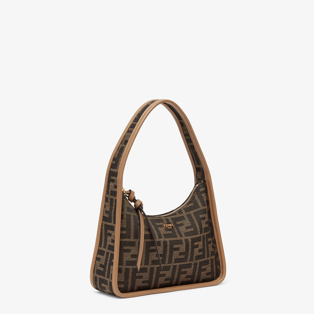 Fendi Mini Fendessence Brown FF fabric mini-bag 8BS094ALP3F1AOE - Photo-2