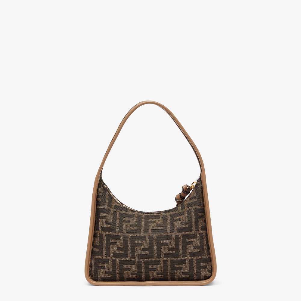 Fendi Mini Fendessence Brown FF fabric mini-bag 8BS094ALP3F1AOE - Photo-3