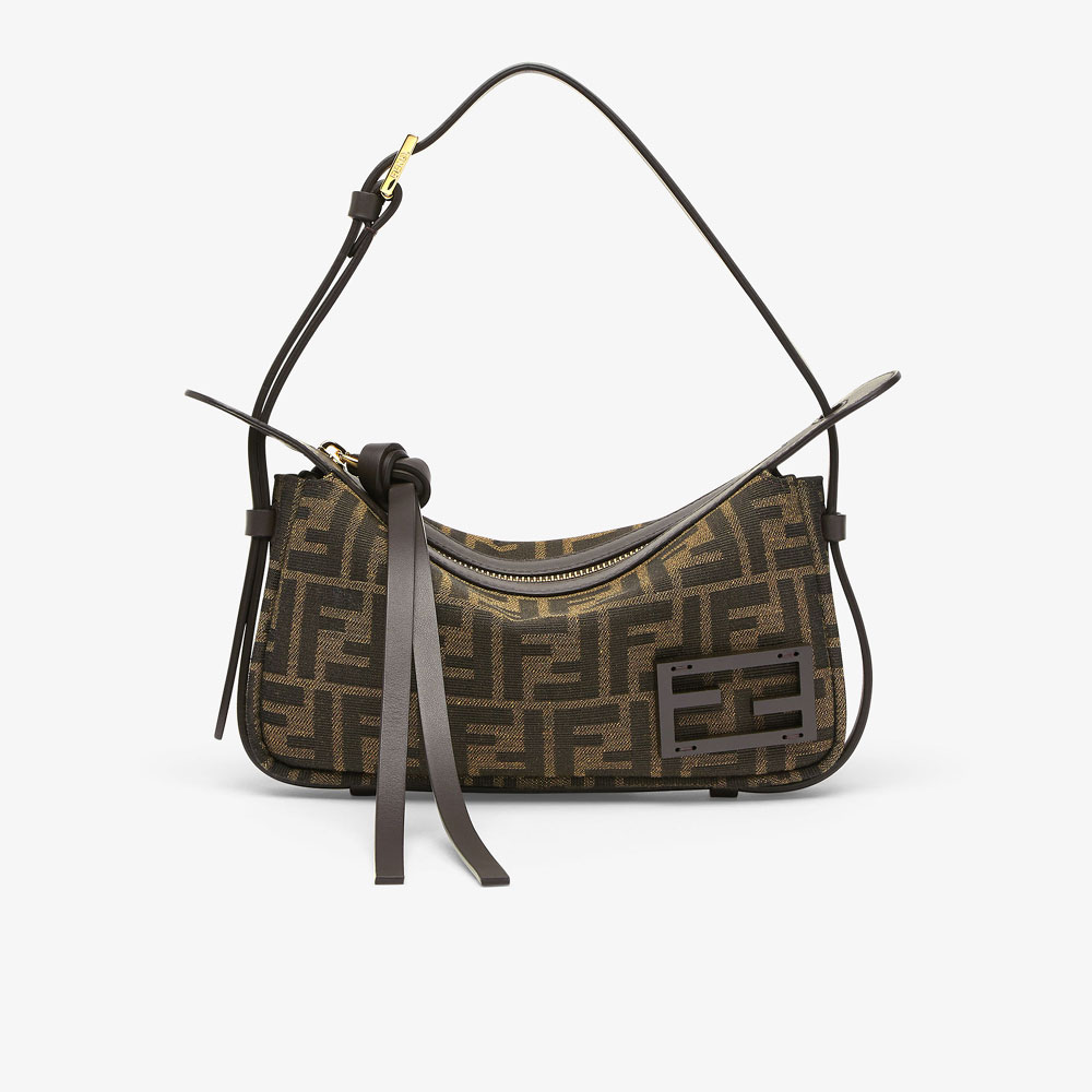 Simply Fendi FF jacquard fabric mini bag 8BS097AFPMF1GL7