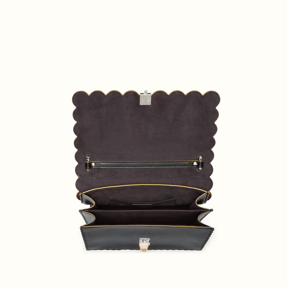 Fendi Kan I Black leather bag 8BT283OZCF0GXN - Photo-4