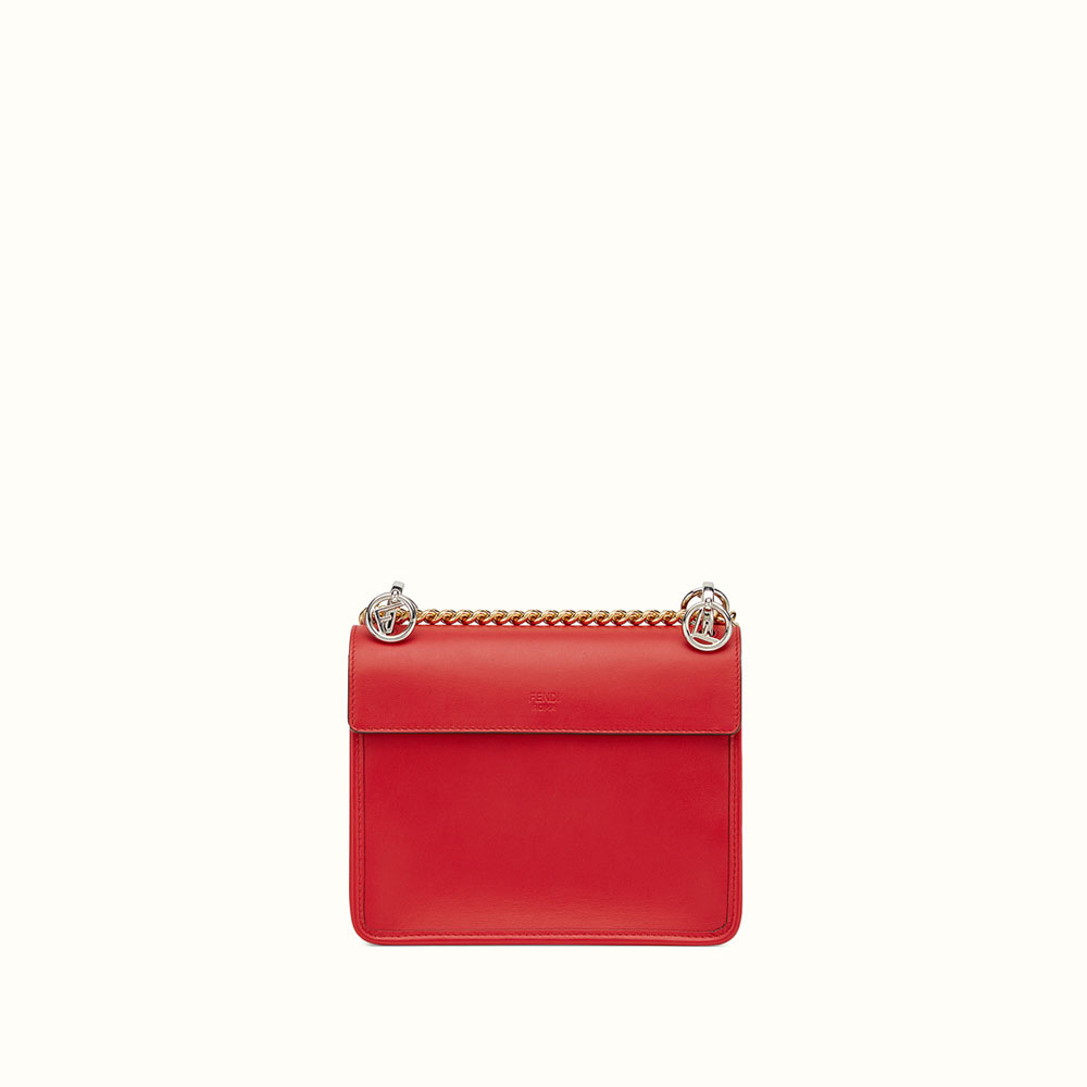 Fendi Kan I F Small Red leather Mini-bag 8BT2862IHF0MVV - Photo-3