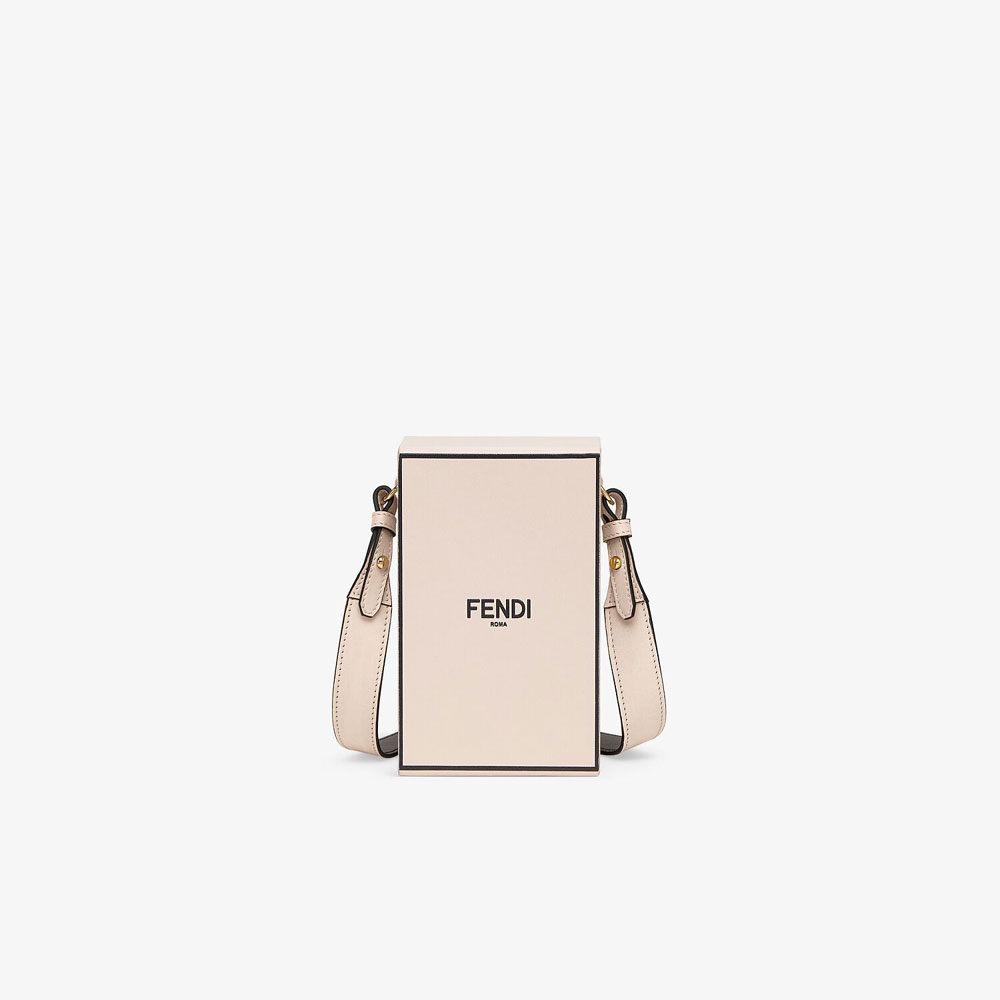 Fendi Vertical Box Pink Leather Bag 8BT339 ADP6 F1CN7