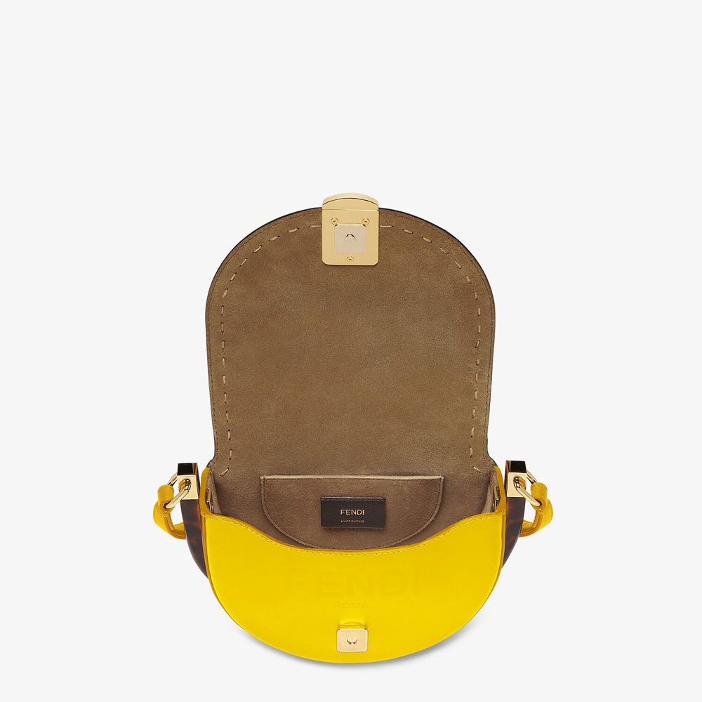 Fendi Moonlight Yellow Leather Bag 8BT346 ABVL F119X - Photo-4