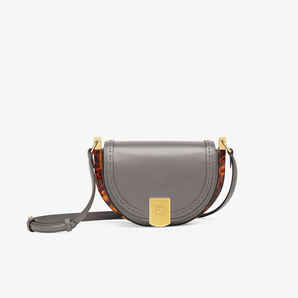 Fendi Moonlight Grey Leather Bag 8BT346 ABVL F1BZC