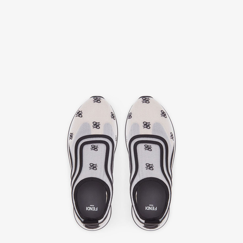 Fendi Sneakers White Mesh Sneakers 8E7022 A8UE F0Z8D - Photo-2