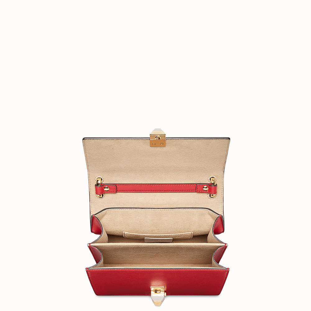 Fendi kan i small Red leather mini-bag 8M0381A417F0MVV - Photo-3