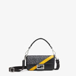 Fendi Baguette Mini Case Black FF fabric pouch 7AS149ALKAF0R2A