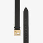 Fendi Black Cuoio Romano Leather Belt 7C0403 SFR F0KUR - thumb-2