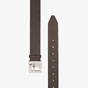 Fendi Brown Leather Belt With Single Loop 7C0403 SFR F16BT - thumb-2