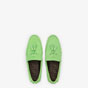 Fendi Loafers Green Leather Drivers 7D1248 QK9 F0Q9V - thumb-2