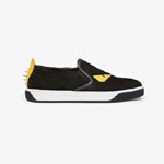 Fendi Sneaker Black Leather Slip On 7E0904 2VB F0Y2V